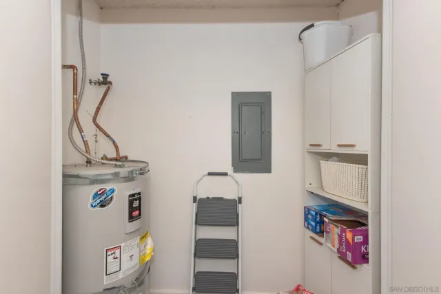 a close view of utility room