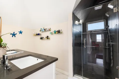 a view of balcony with city view