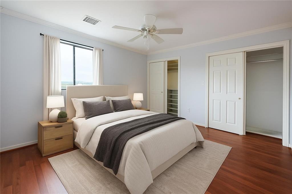 300 Johnson Ferry Road, Unit B808 Atlanta, GA 30328 - Photo 21 of 41 a spacious bedroom with a bed and a window