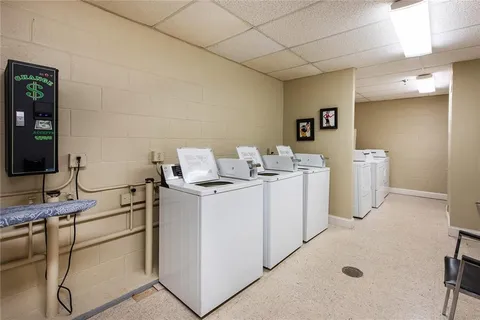 a room with storage and utility