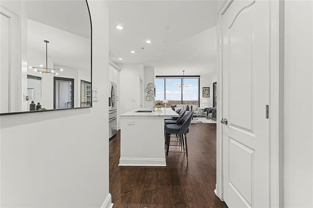 2828 Peachtree Road Northwest, Unit 1704 Atlanta, GA 30305 - Photo 3 of 41 a view of kitchen with sink and window