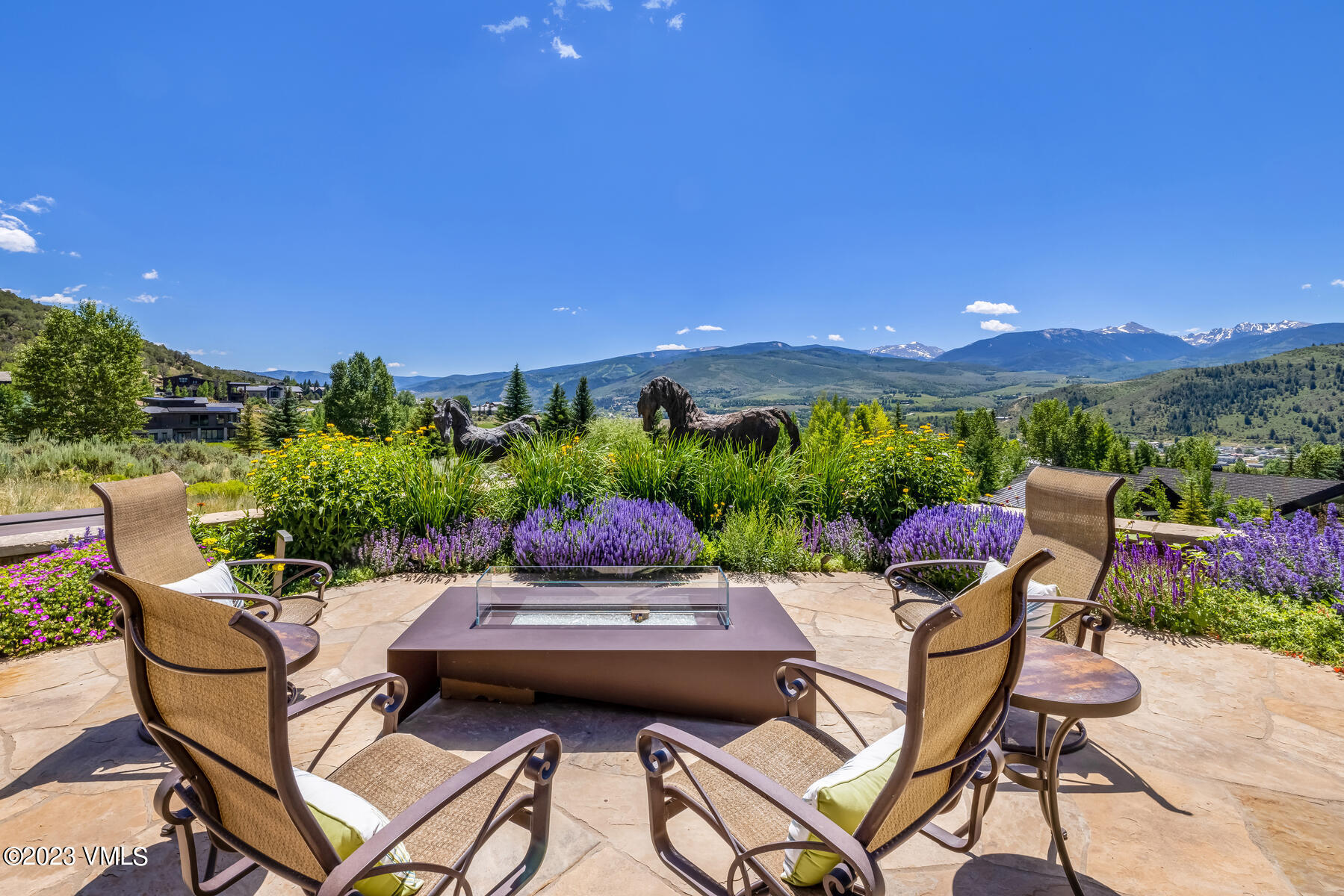 81 Elk Run Edwards, CO 81632 - Photo 18 of 62 a view of an outdoor sitting area with furniture and city view