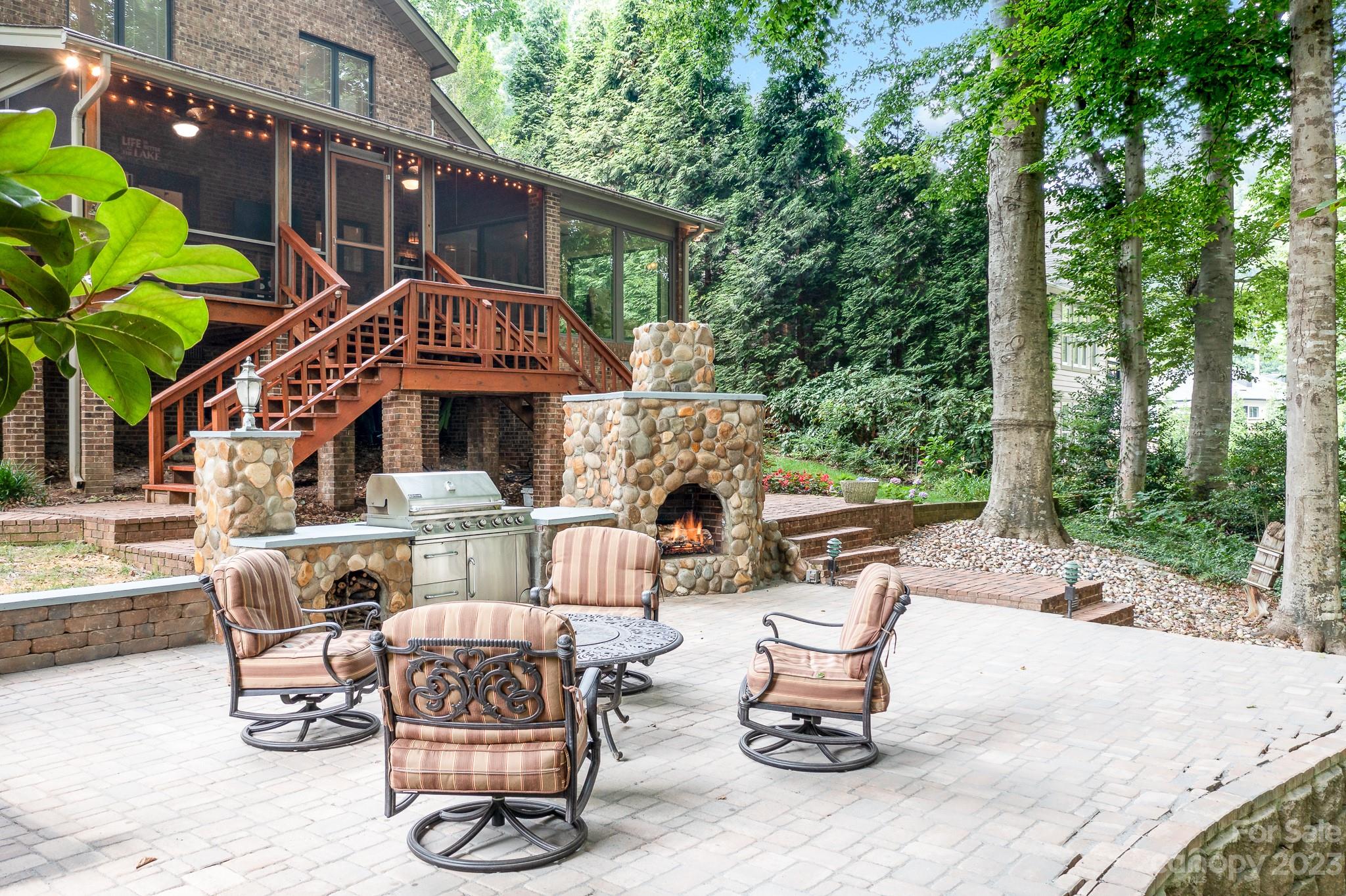 3787 Mill Run Terrell, NC 28682 - Photo 28 of 42 a view of a patio with fire pit