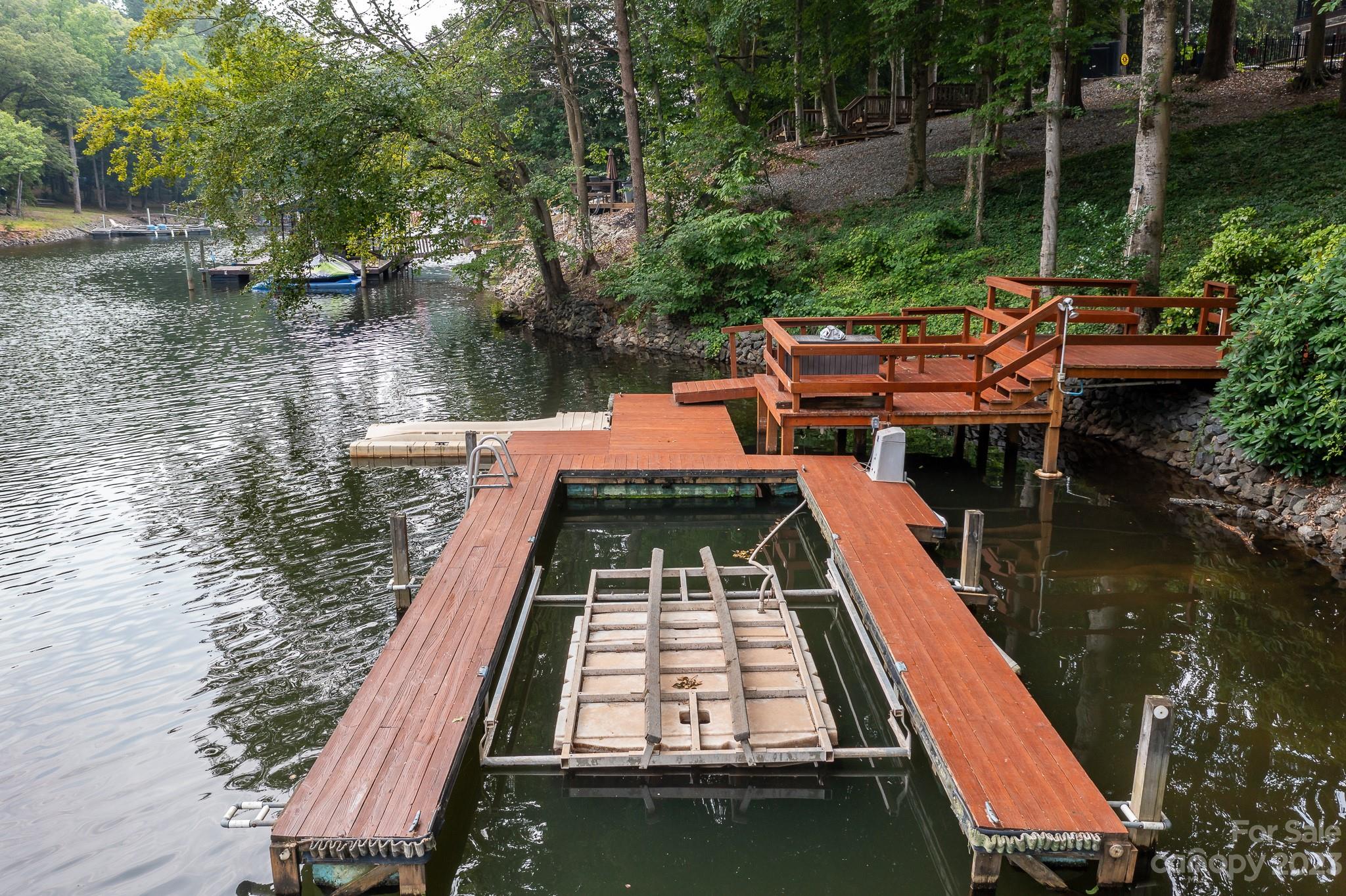 3787 Mill Run Terrell, NC 28682 - Photo 32 of 42 swimming pool view with a lake view