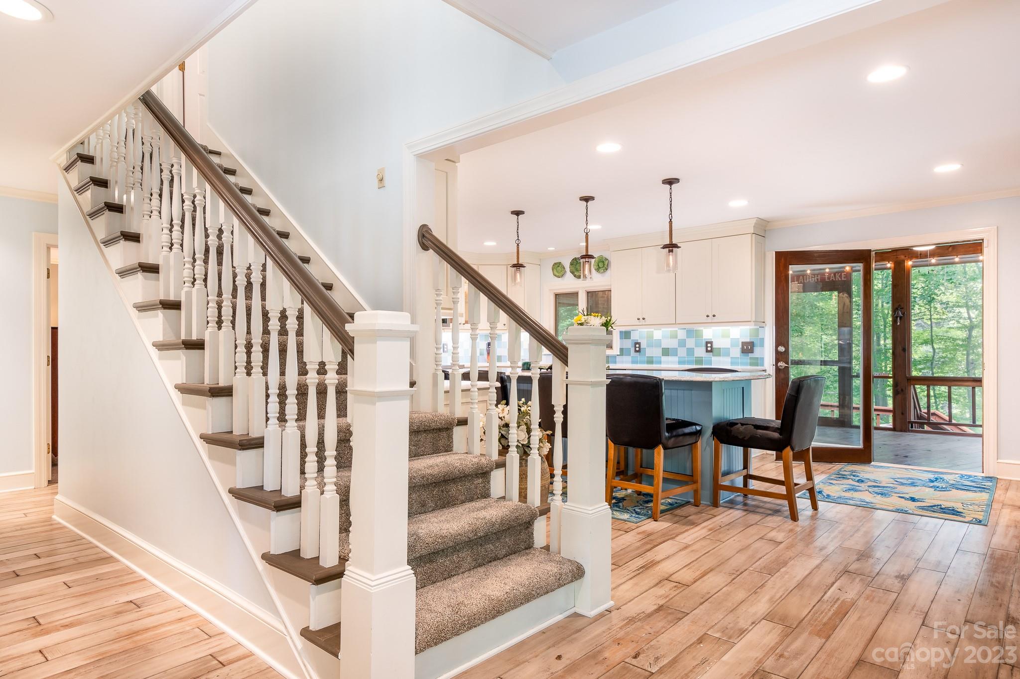 3787 Mill Run Terrell, NC 28682 - Photo 6 of 42 a view of entryway and hall with wooden floor