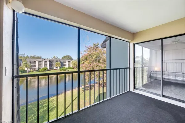 a view of a balcony