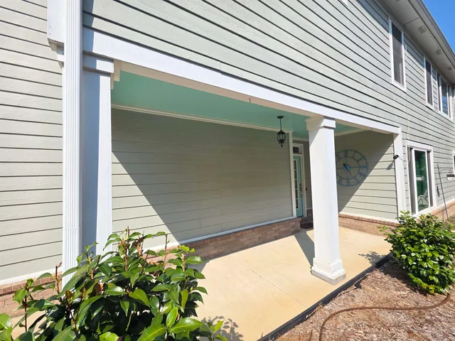 a view of a house with a balcony