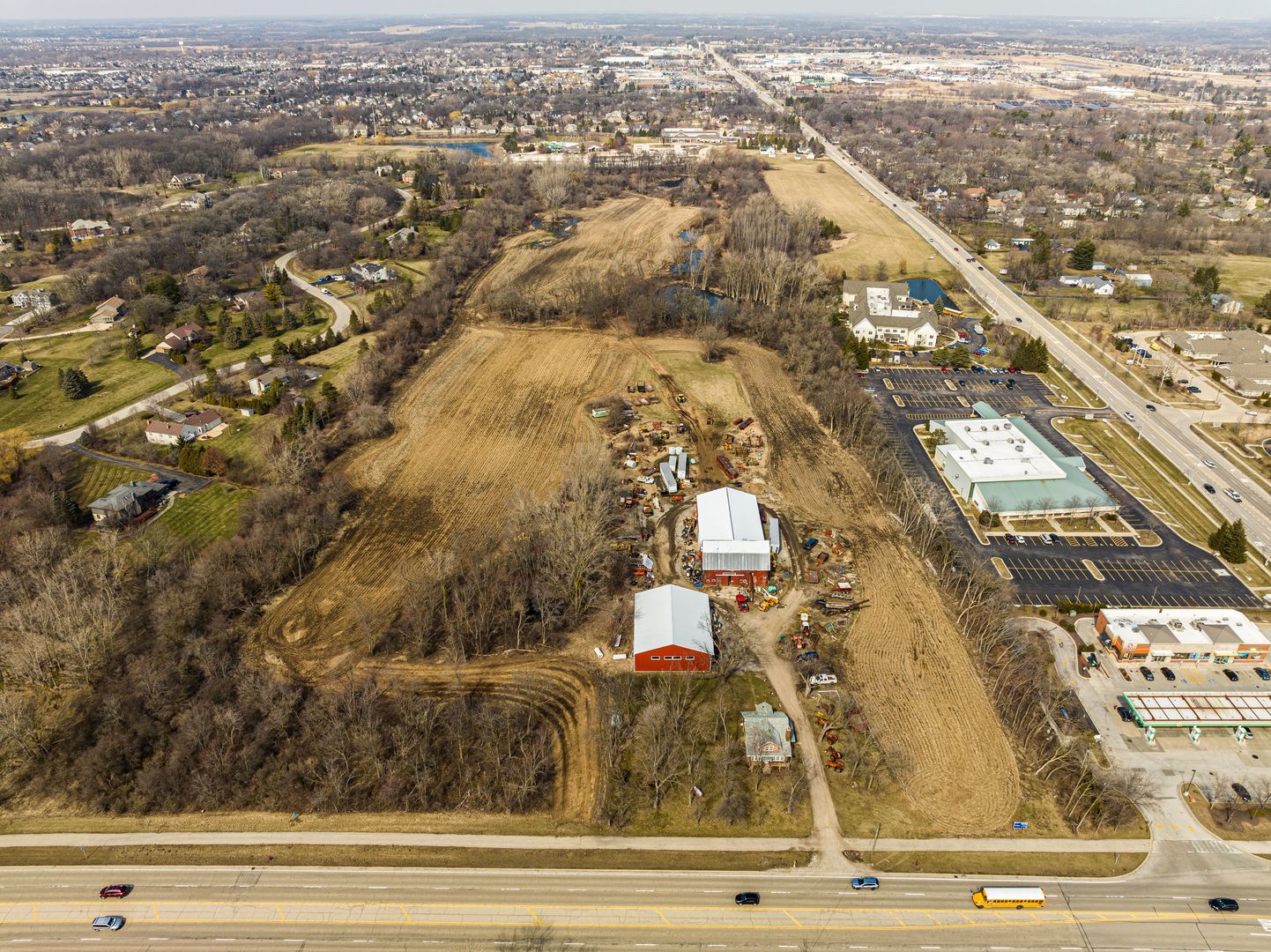17150 West Washington Street Gurnee, IL 60031 - Photo 2 of 5 an aerial view of residential houses with city view