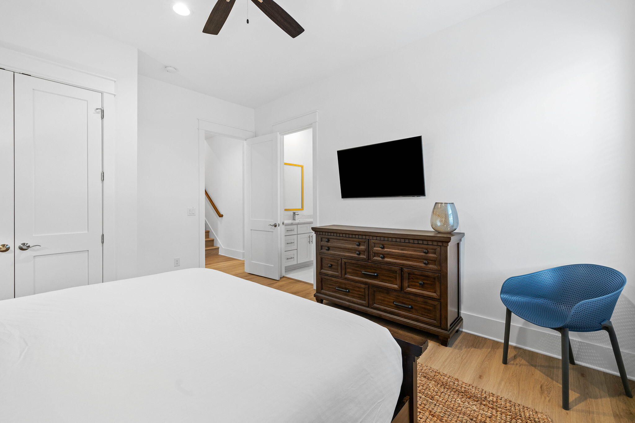 217 Snowdrift Road Miramar Beach, FL 32550 - Photo 32 of 106 a bedroom with a bed and a flat screen tv