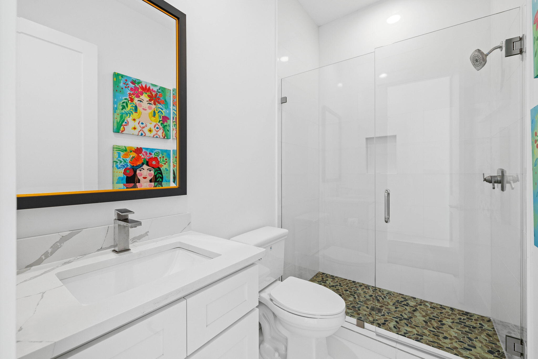 217 Snowdrift Road Miramar Beach, FL 32550 - Photo 45 of 106 a bathroom with a sink a toilet and shower