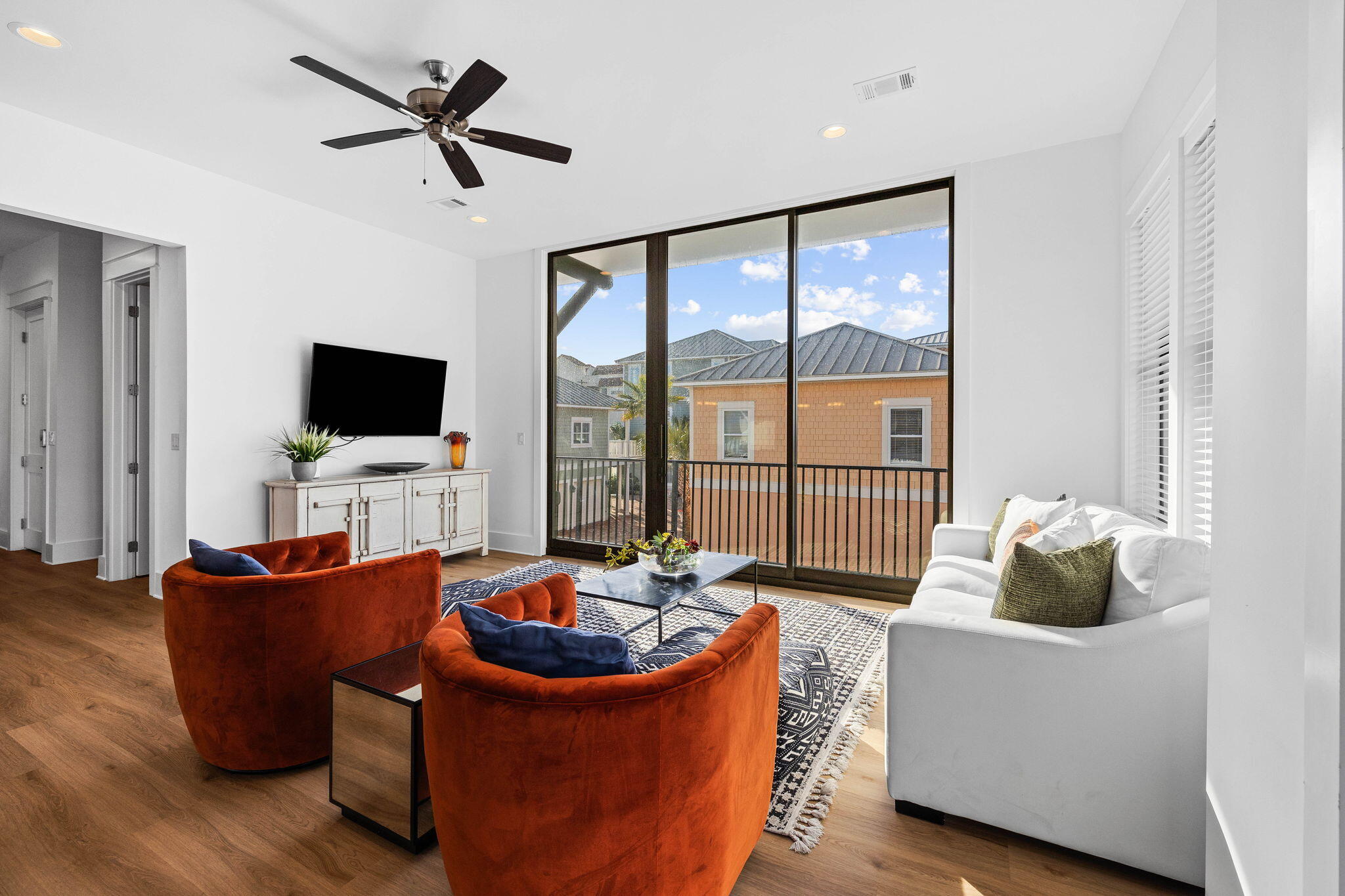 217 Snowdrift Road Miramar Beach, FL 32550 - Photo 61 of 106 a living room with furniture and a flat screen tv