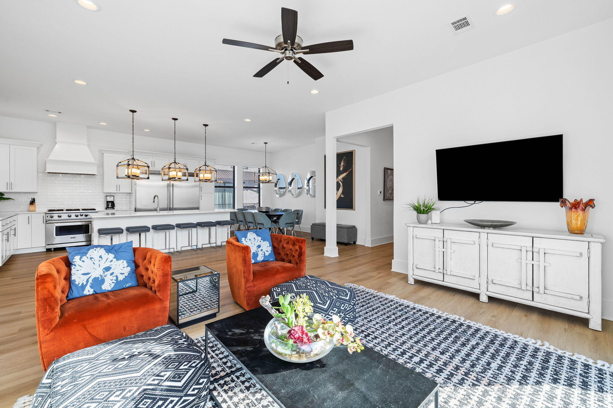 217 Snowdrift Road Miramar Beach, FL 32550 - Photo 66 of 106 a living room with furniture and a flat screen tv