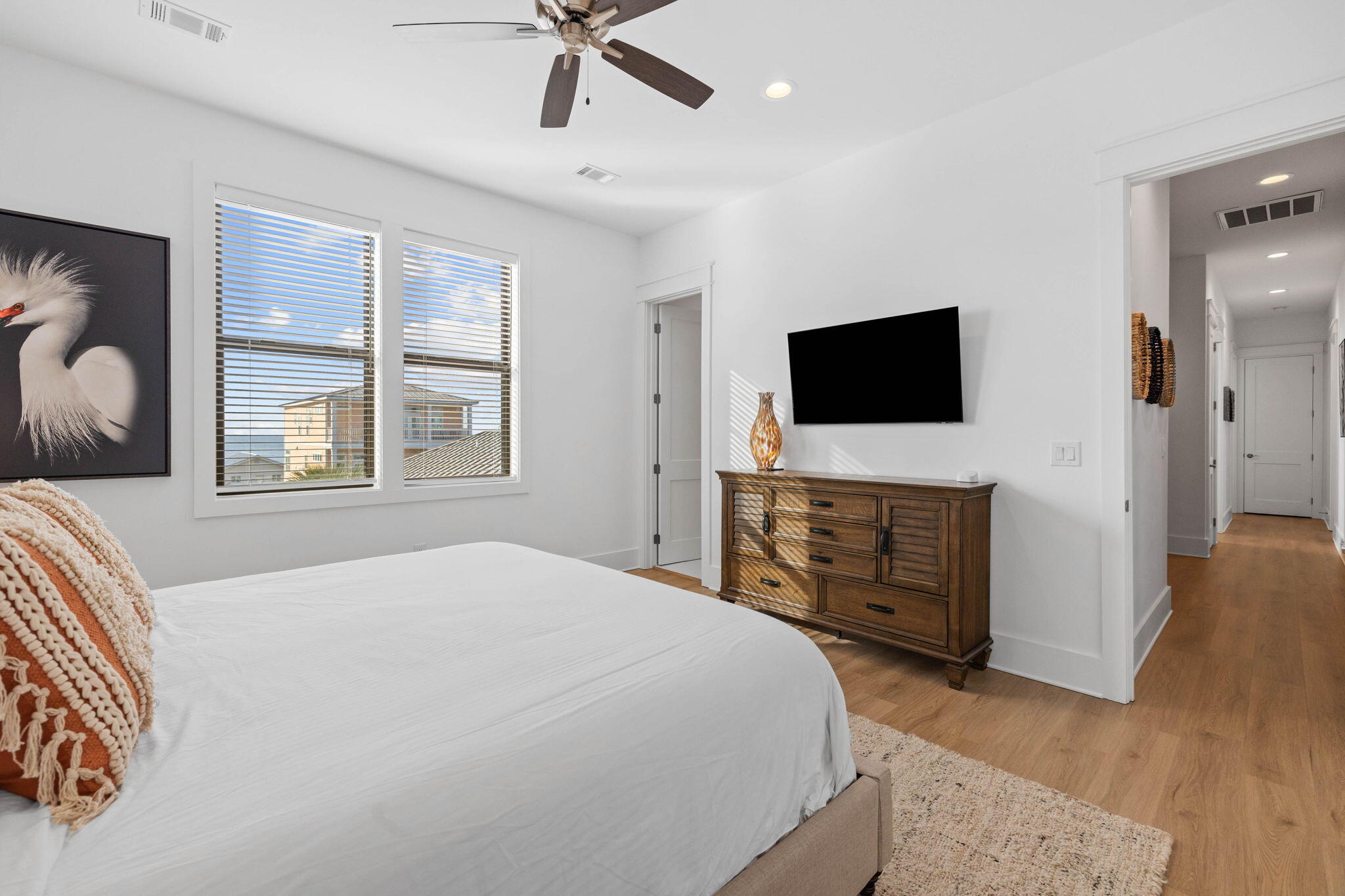 217 Snowdrift Road Miramar Beach, FL 32550 - Photo 76 of 106 a bedroom with a bed and a flat screen tv