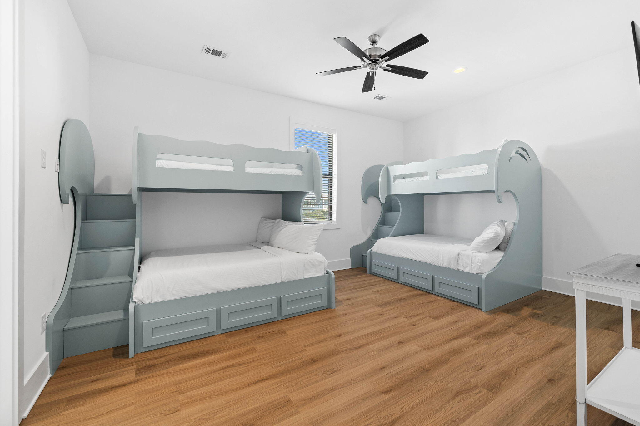 217 Snowdrift Road Miramar Beach, FL 32550 - Photo 80 of 106 a bedroom with a bed and a ceiling fan