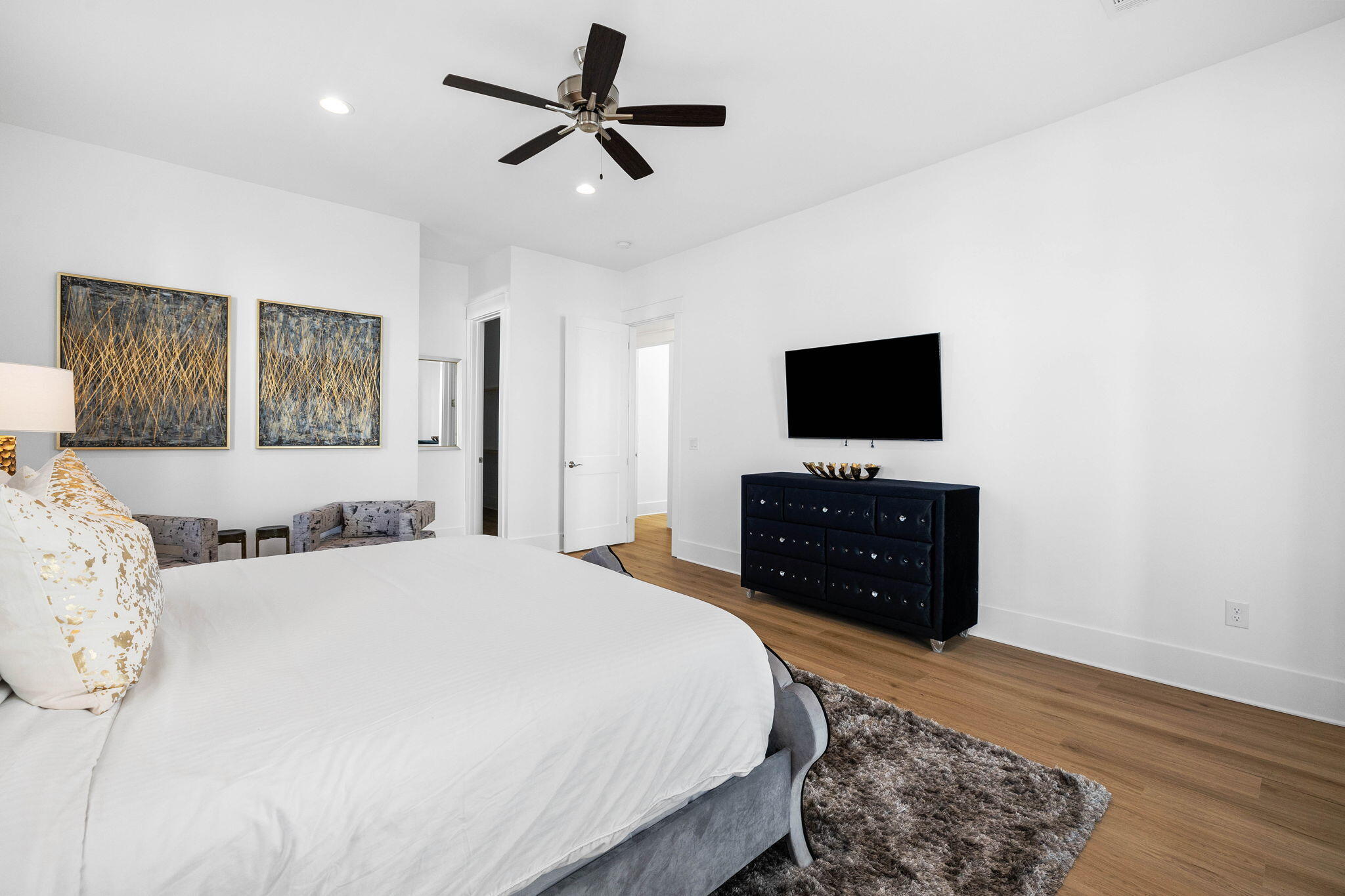 217 Snowdrift Road Miramar Beach, FL 32550 - Photo 86 of 106 a bedroom with a bed and a flat screen tv