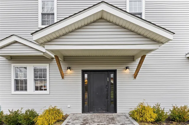 a front view of a house