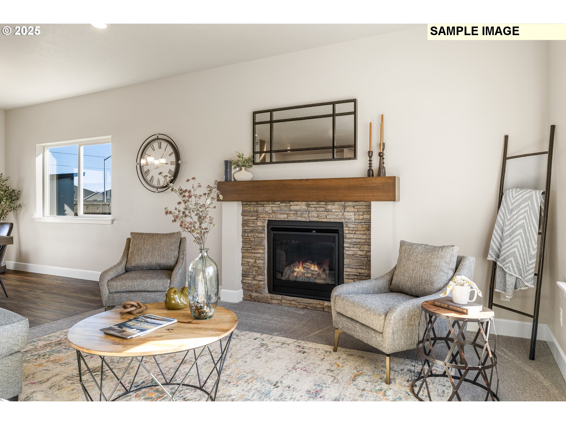 548 Arthur Street Umatilla, OR 97882 - Photo 6 of 36 a living room with furniture and a fireplace