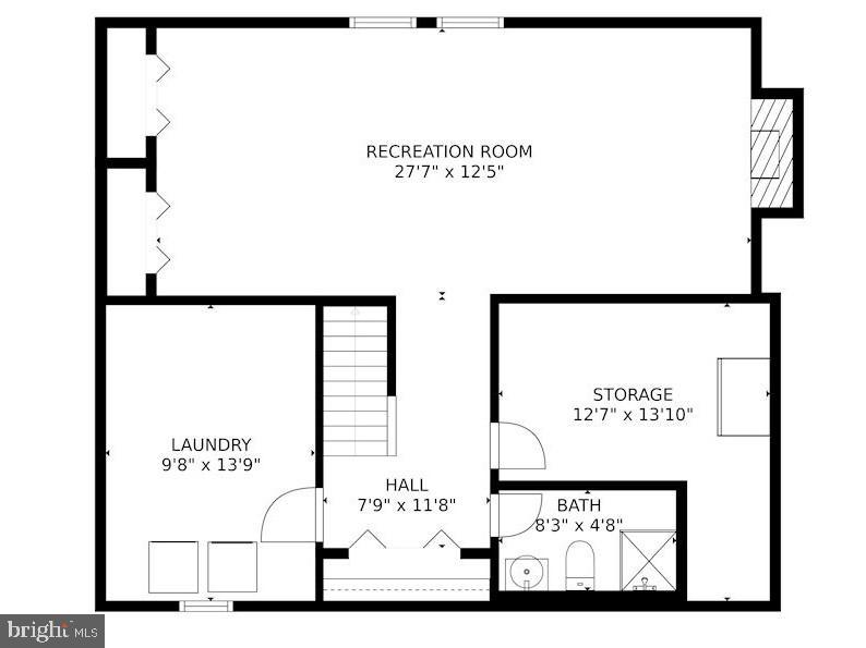 6000 Stoneygate Court Springfield, VA 22152 - Photo 56 of 56 Lower Level Floorplan