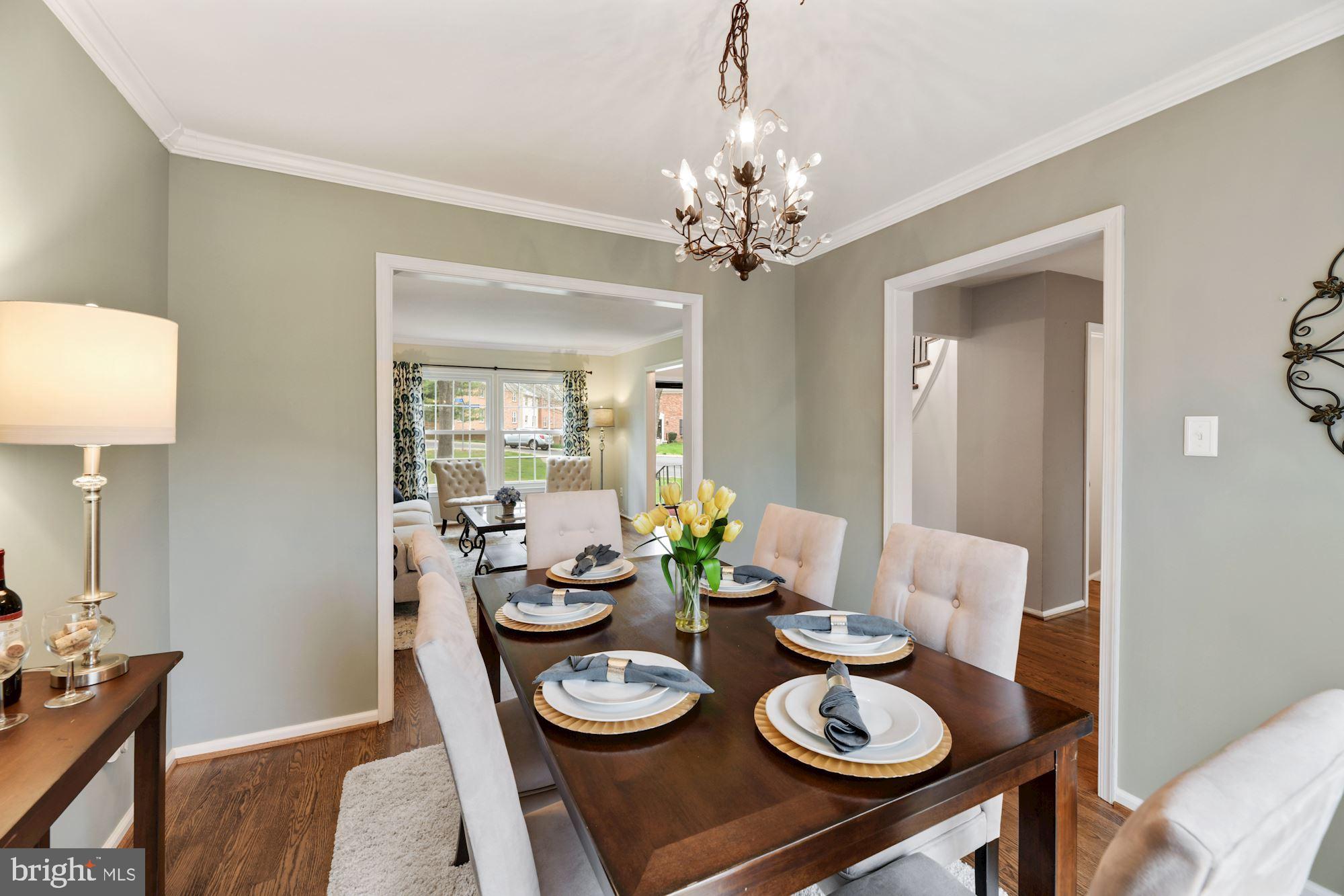 6000 Stoneygate Court Springfield, VA 22152 - Photo 8 of 56 Dining room with hardwood floors