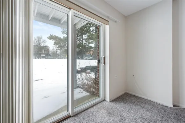 a view of an front door