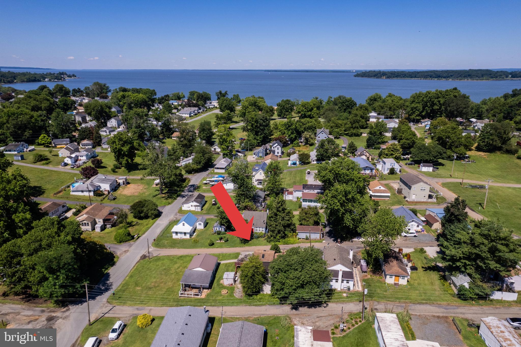 12 Linwood Street Earleville, MD 21919 - Photo 3 of 14 Birds eye view of home and nearby Elk River