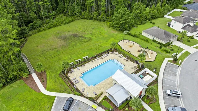 a living room with chairs