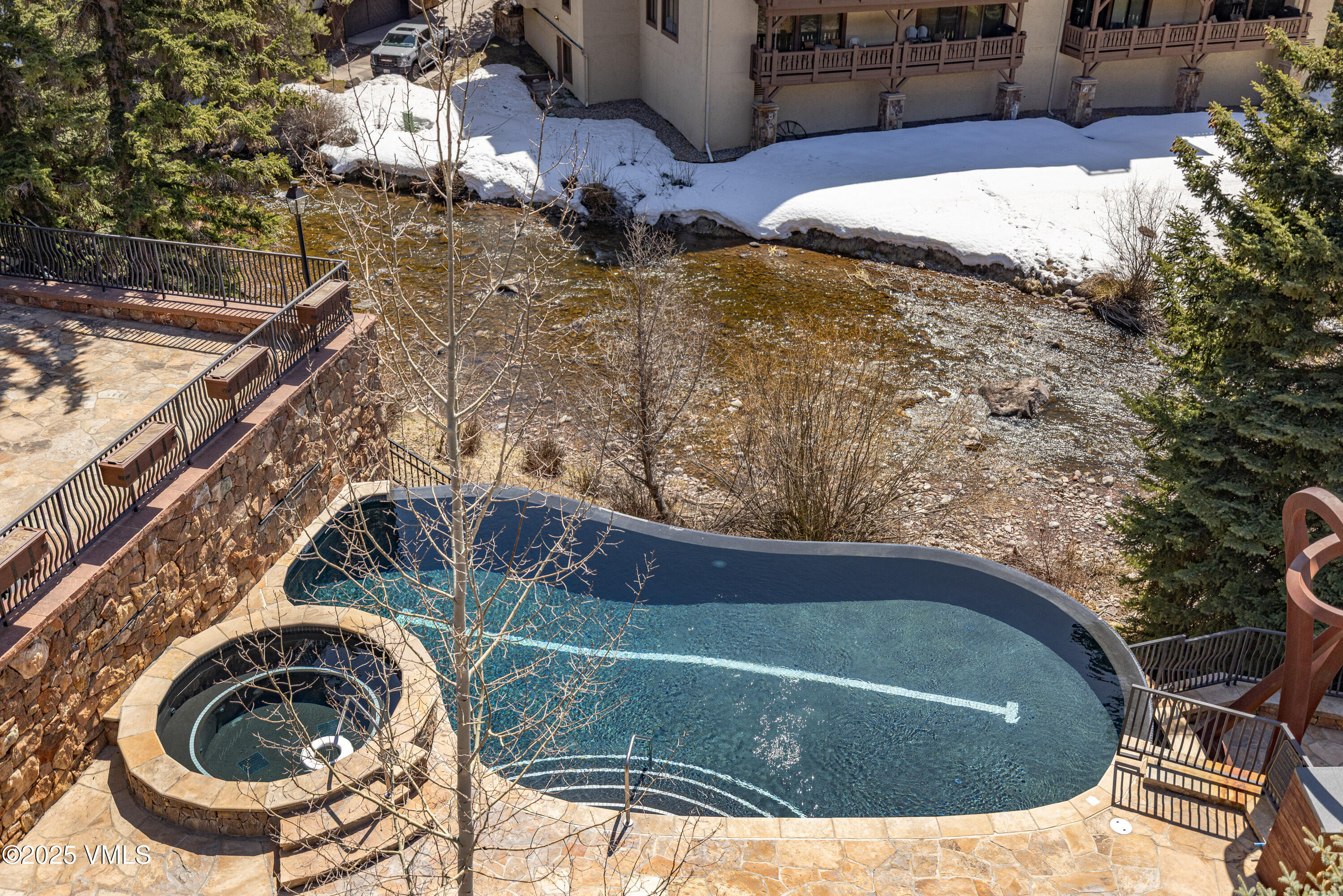 1 Willow Bridge Road, Unit 42 Vail, CO 81657 - Photo 55 of 72 a view of swimming pool from a balcony