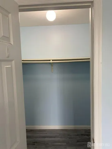 a close view of wooden closet