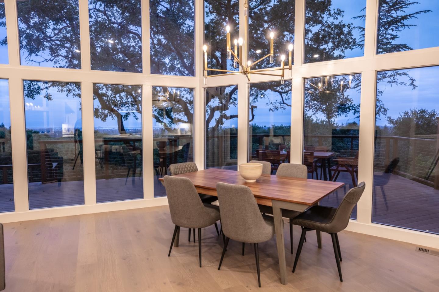 250 Hardwick Road Woodside, CA 94062 - Photo 14 of 65 a view of a dining room with furniture window and glass windows