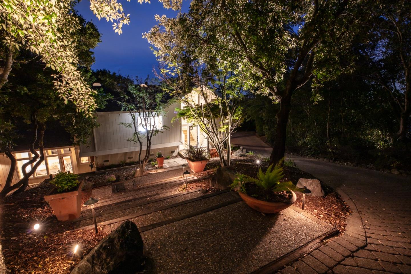 250 Hardwick Road Woodside, CA 94062 - Photo 51 of 65 a view of a backyard with patio