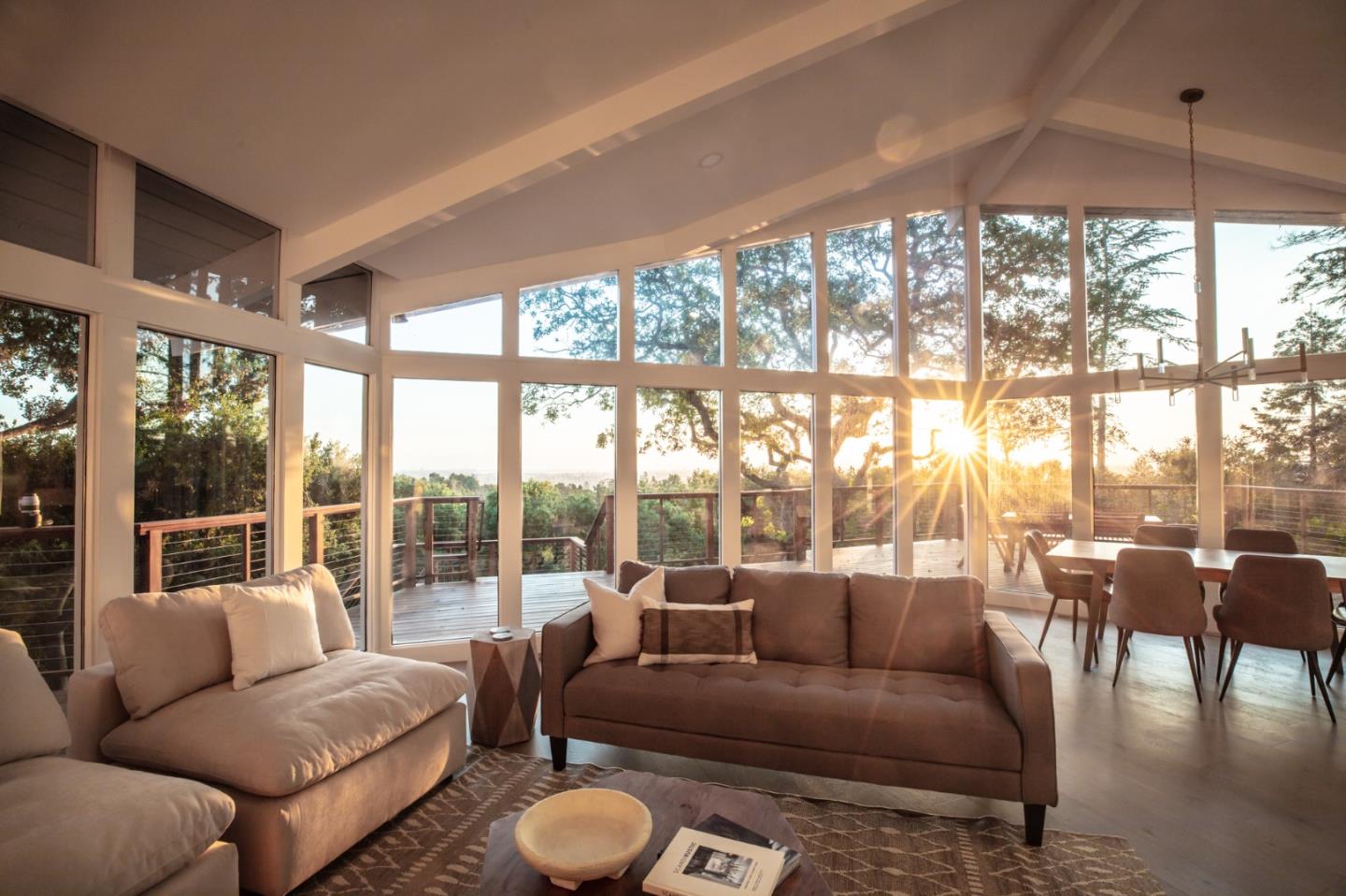 250 Hardwick Road Woodside, CA 94062 - Photo 9 of 65 a living room with furniture and a large window