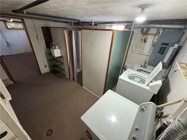 a view of storage and utility room