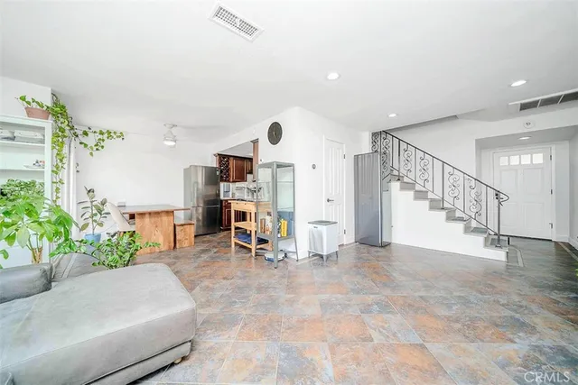 a view of entryway with stairs