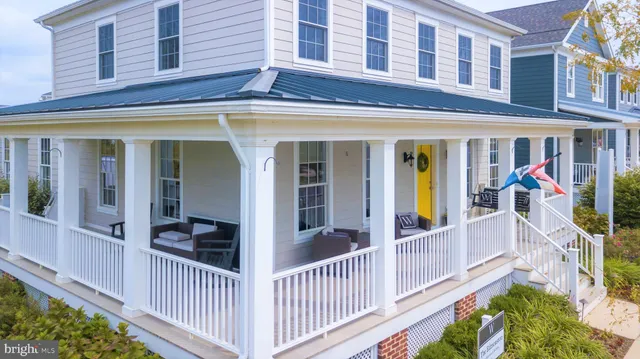 a view of a building with a balcony