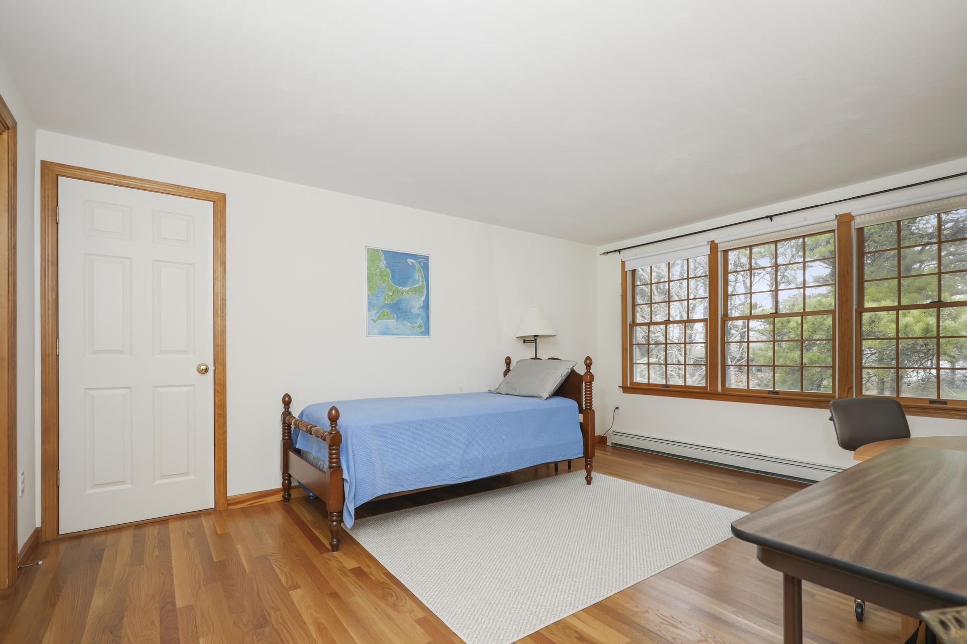 8 Clark's Point Road Eastham, MA 02642 - Photo 21 of 35 a living room with a bed furniture and a window