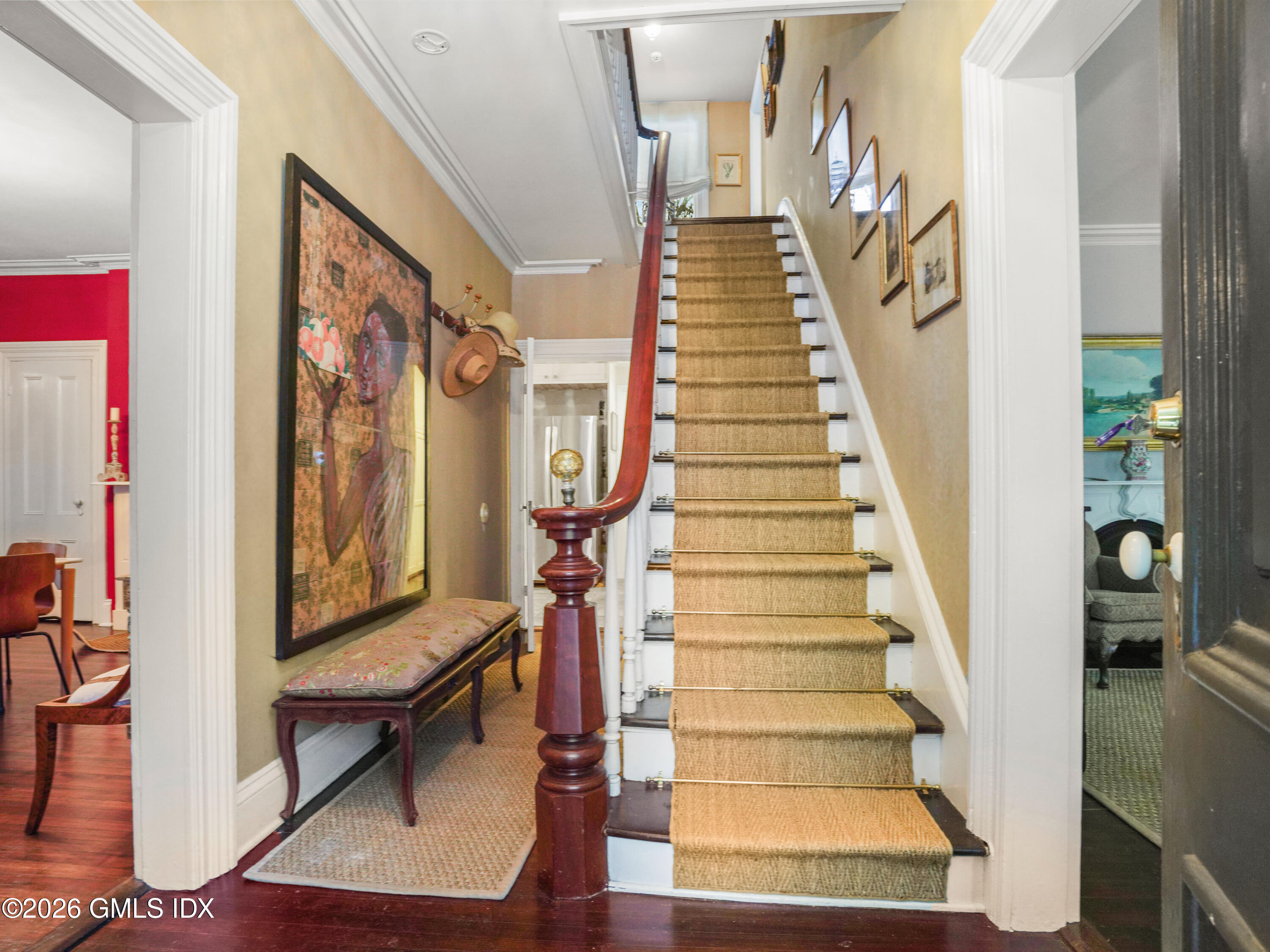 332 Riversville Road Greenwich, CT 06831 - Photo 6 of 22 a view of entryway with furniture and wooden floor