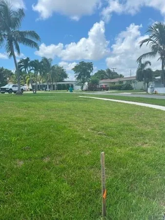 a view of a green field