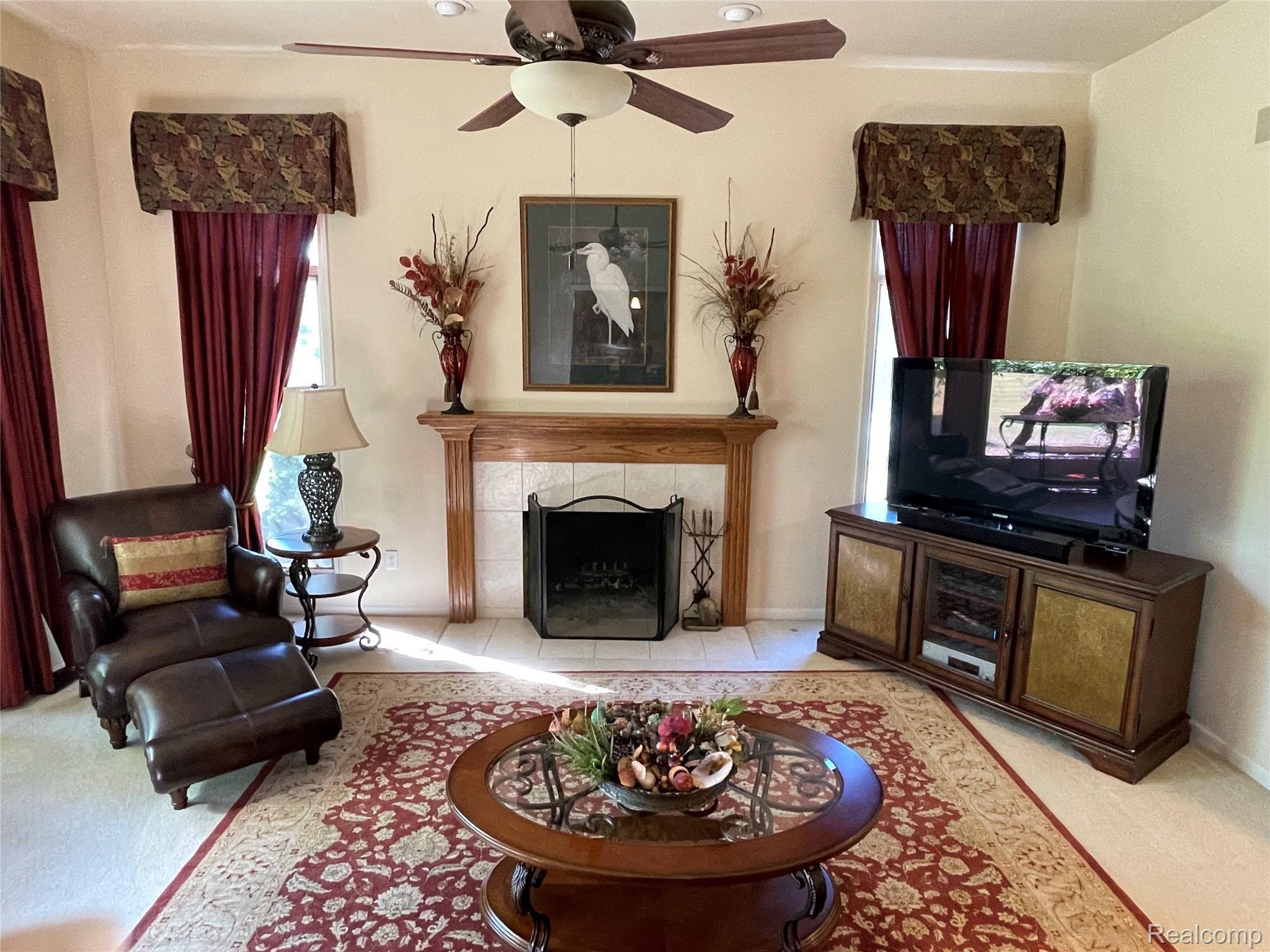 47687 Pavillon Road Canton, MI 48188 - Photo 16 of 70 Family Room Fireplace
