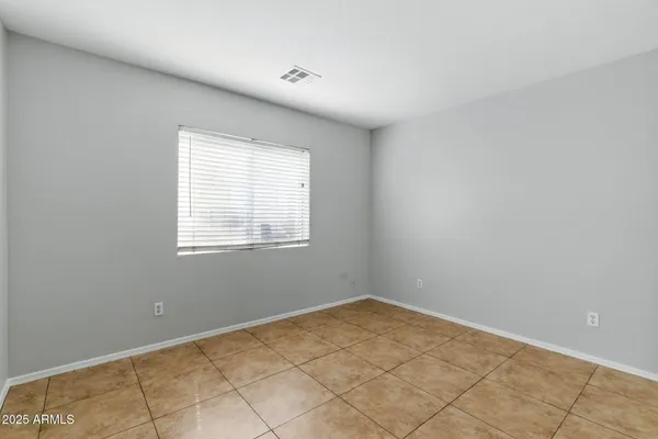 a view of a room with a window