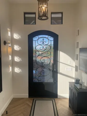 a view of painting on the wall