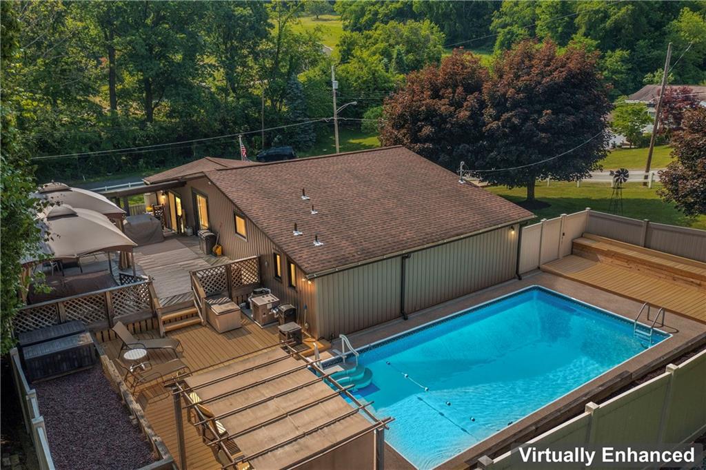 19 Ellen Drive McKees Rocks, PA 15136 - Photo 15 of 38 a view of a backyard with sitting area