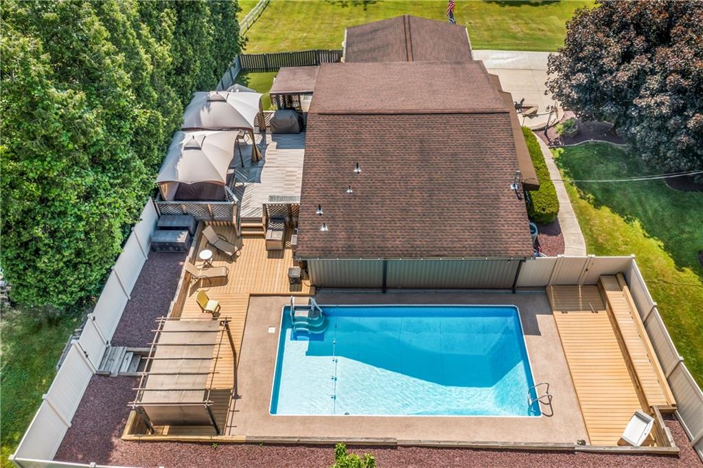 19 Ellen Drive McKees Rocks, PA 15136 - Photo 26 of 38 aerial view of a house with swimming pool