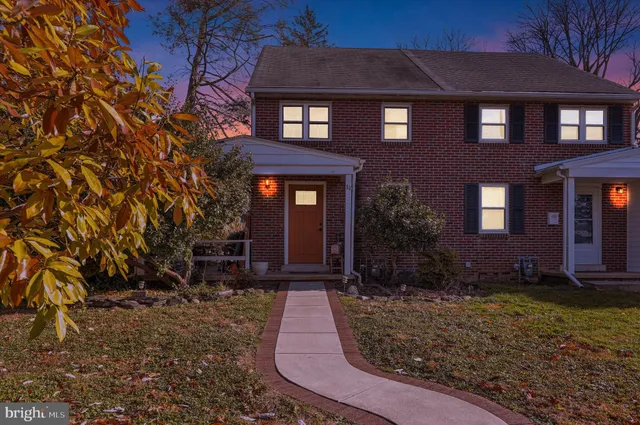a front view of a house