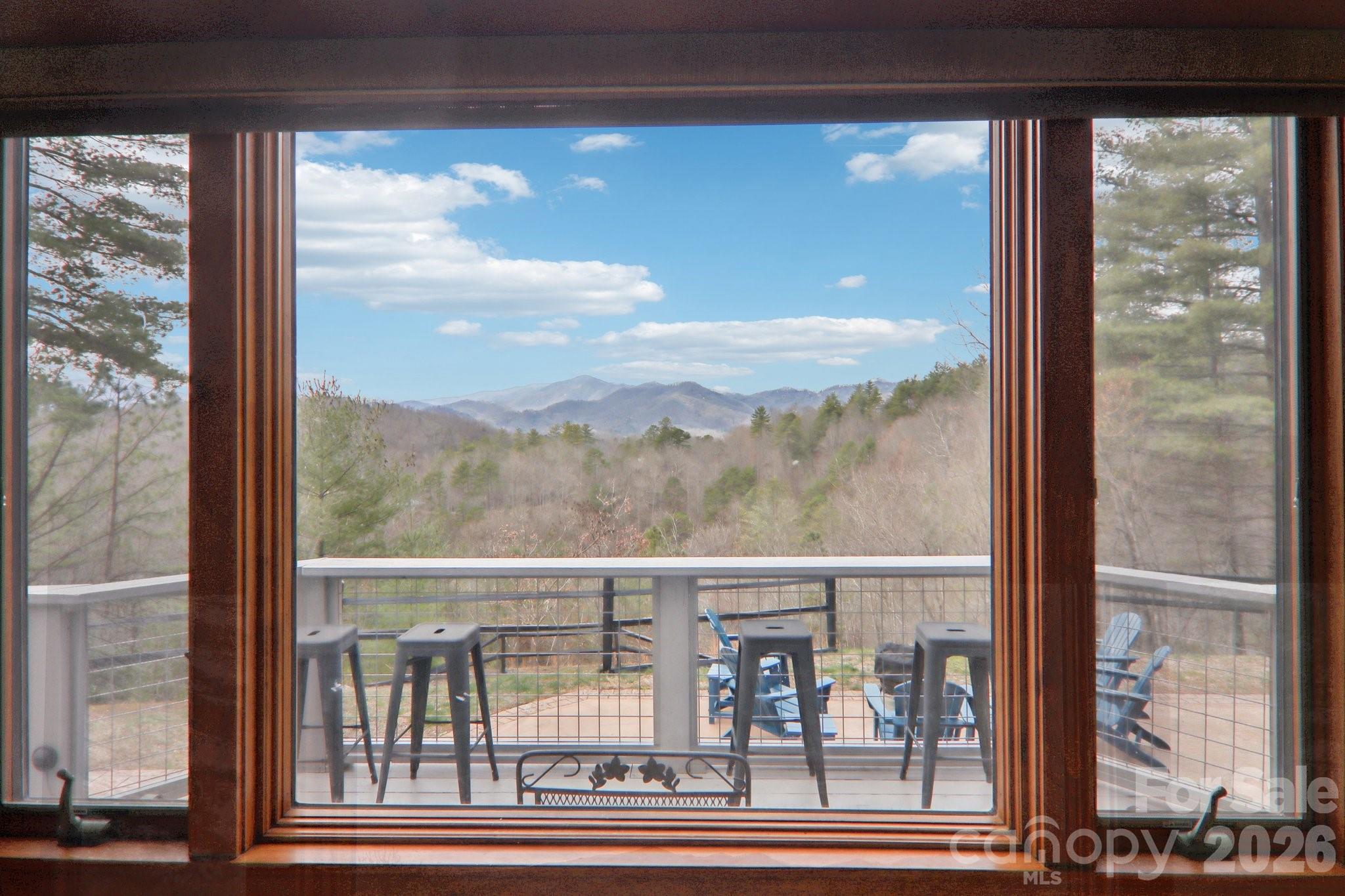 28 Nantahala Ridge Bryson City, NC 28713 - Photo 16 of 47 a view of a glass door and a balcony