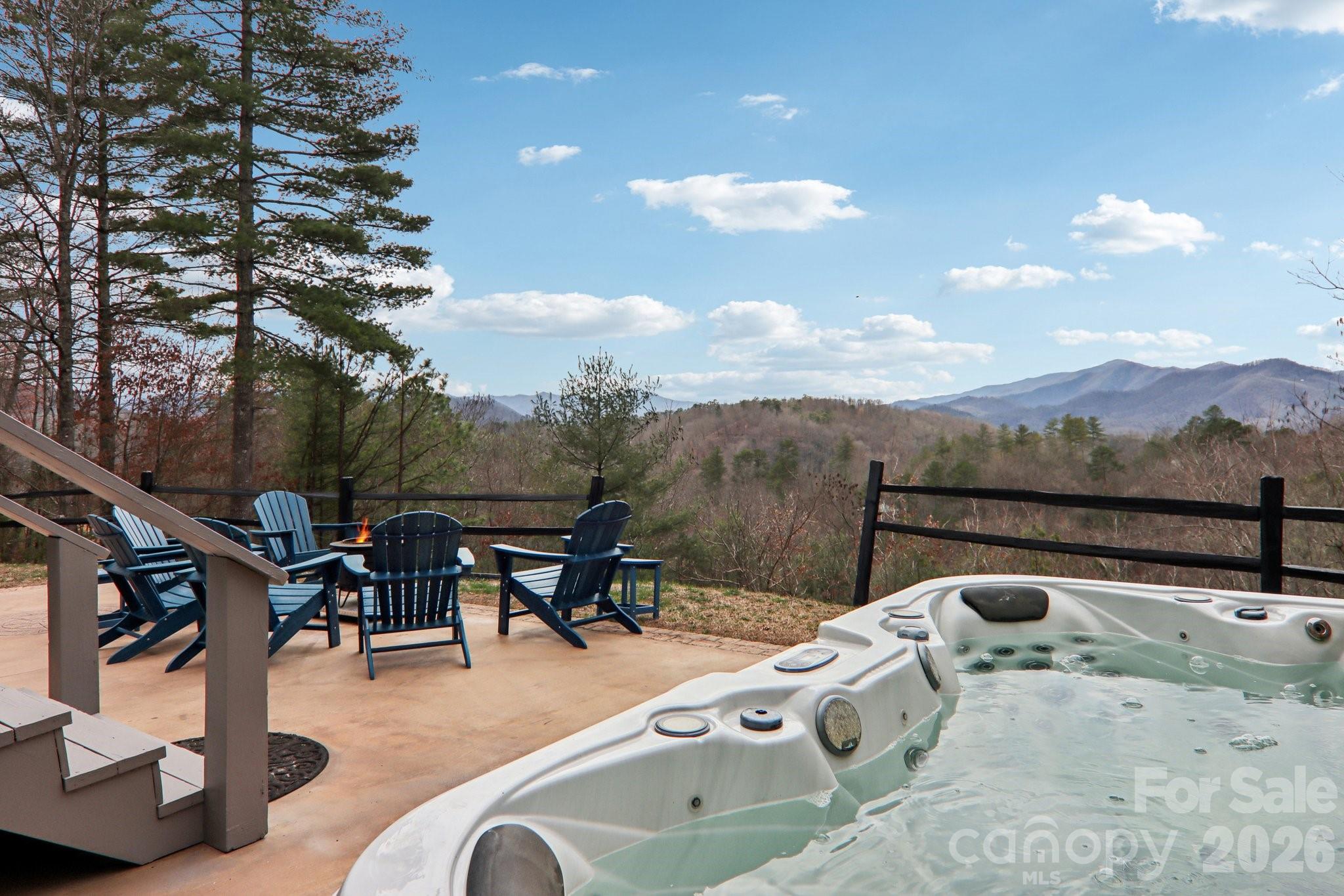28 Nantahala Ridge Bryson City, NC 28713 - Photo 10 of 47 a view of roof deck with furniture and mountain view