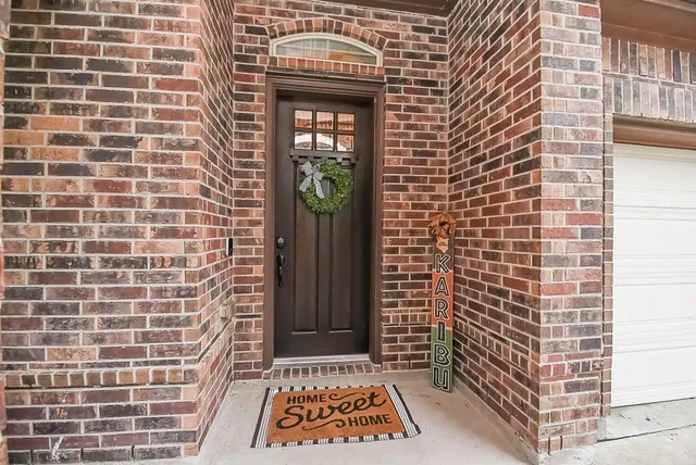 a view of a door with a door