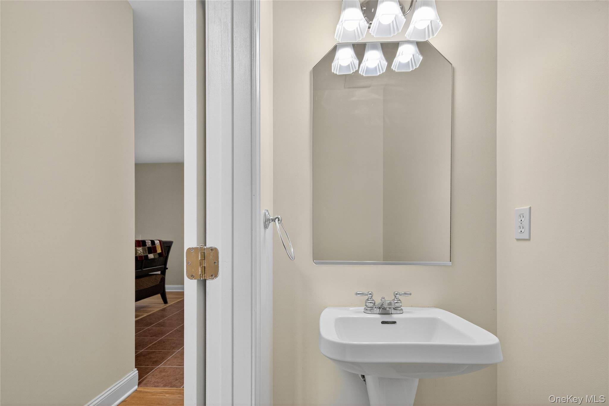 9 Exeter Circle Beacon, NY 12508 - Photo 18 of 41 a bathroom with a sink and a mirror