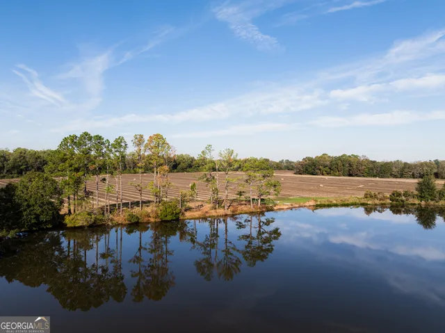 a view of lake with mountain