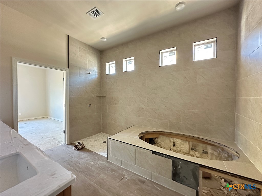 3502 Prato Lane Temple, TX 76502 - Photo 22 of 32 a bathroom with a tub a sink and a shower