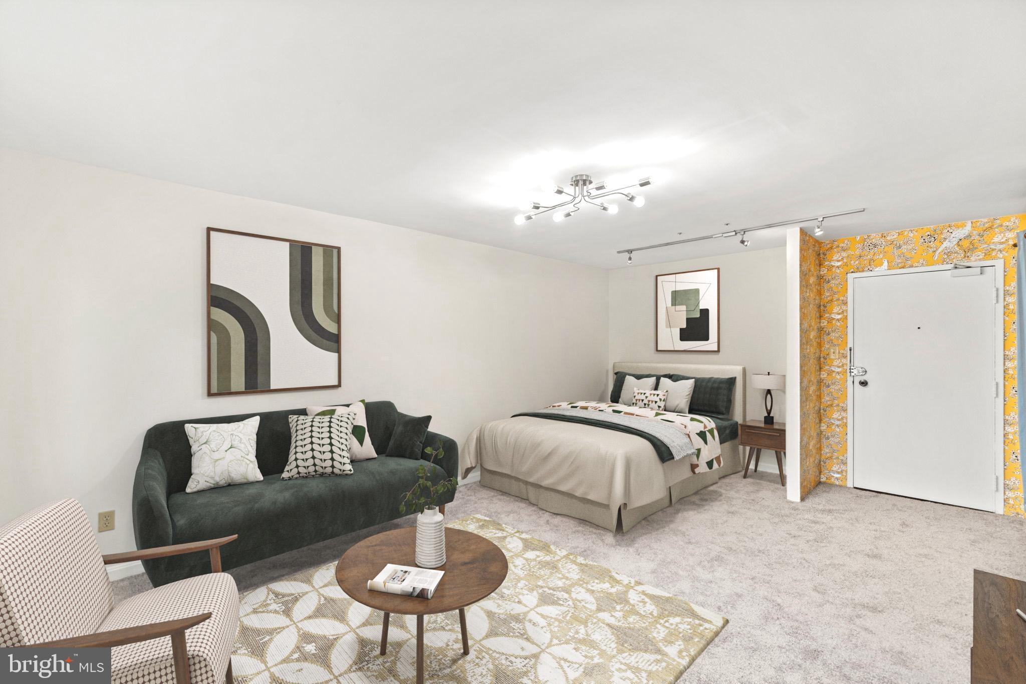 2710 Macomb Street Northwest, Unit 302 Washington, DC 20008 - Photo 3 of 19 A perfect studio layout... with personality